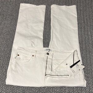 Re/Done White 70s Crop Boot Jeans | Sz 31